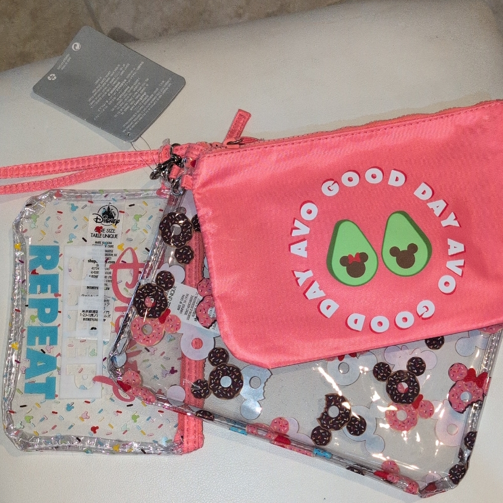 Disney Mickey Mouse Kids Bag Set - Pink and Clear
